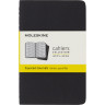 Набор блокнотов MOLESKINE Cahier Journal Pocket, клетка, чёрный, 3 шт. QP312