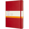 Блокнот MOLESKINE Classic XLarge, линейка, красный QP090F2